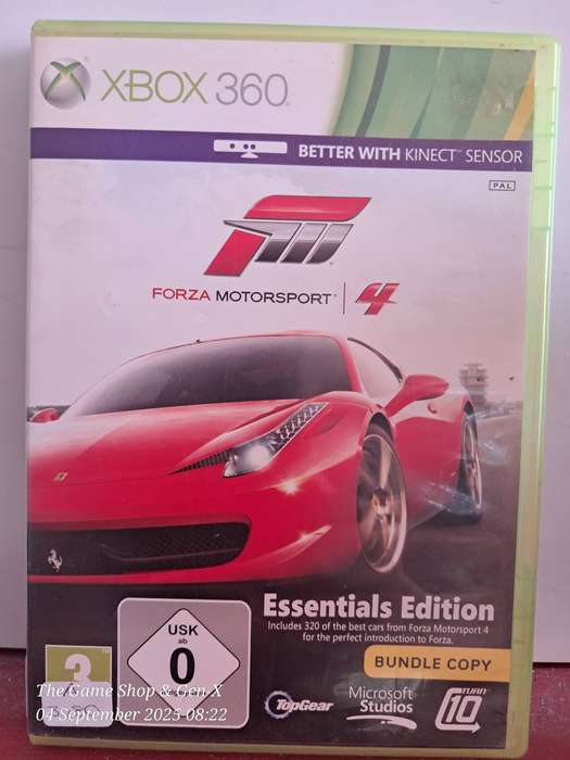 XBOX 360 FORZA 4 (ESSENTIALS EDITION) + MANUAL