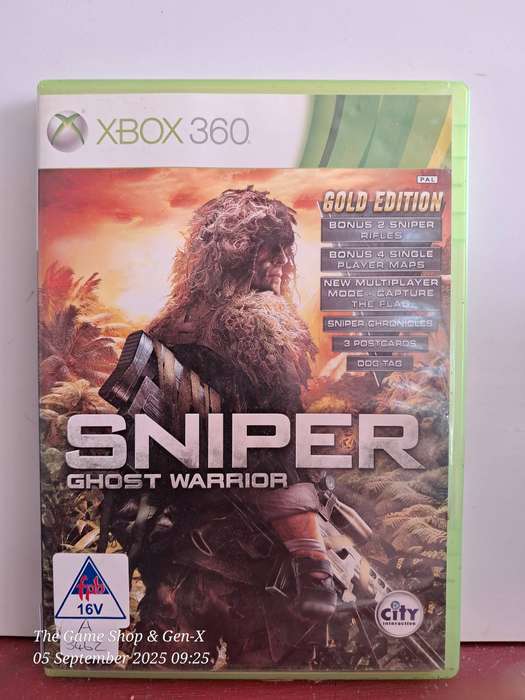 XBOX 360 SNIPER GHOST WARRIOR (GOLD EDITION) + MANUAL