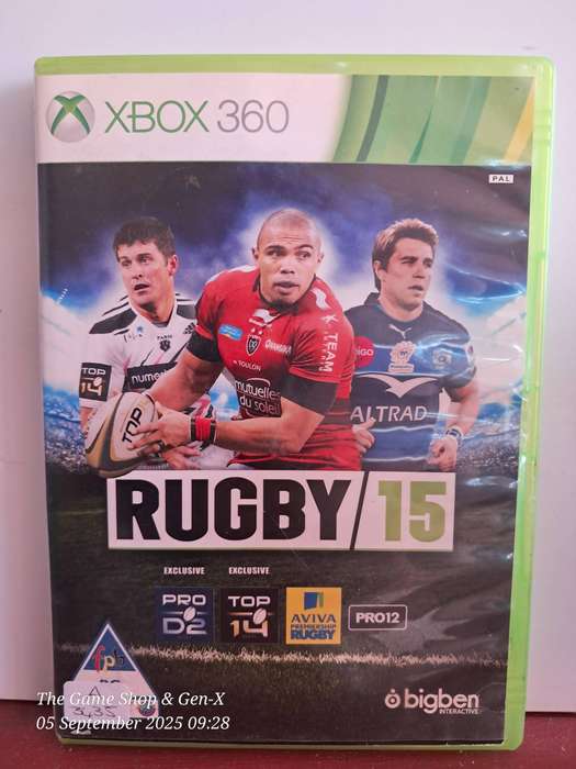 XBOX 360 RUGBY 15 - NO MANUAL