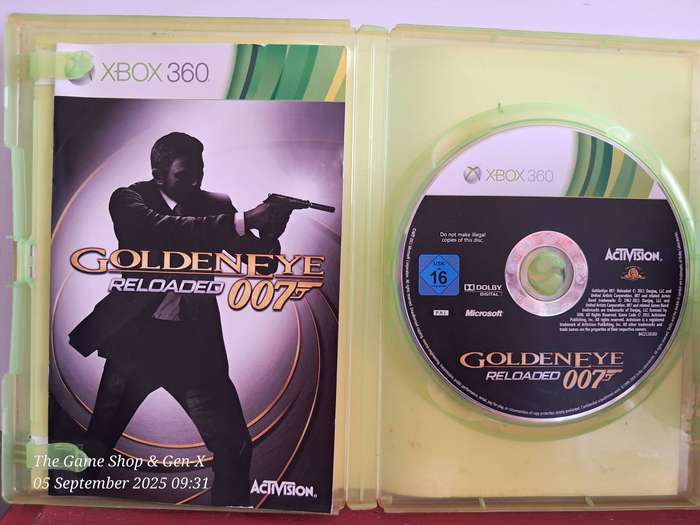 XBOX 360 007 : GOLDENEYE RELOADED + MANUAL