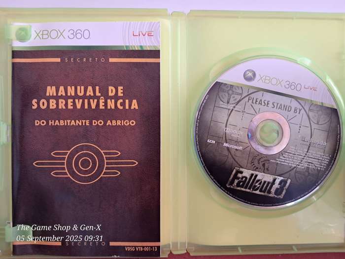 XBOX 360 FALLOUT 3 + MANUAL