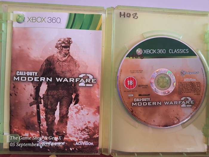 XBOX 360 CALL OF DUTY : MODERN WARFARE 2 + MANUAL