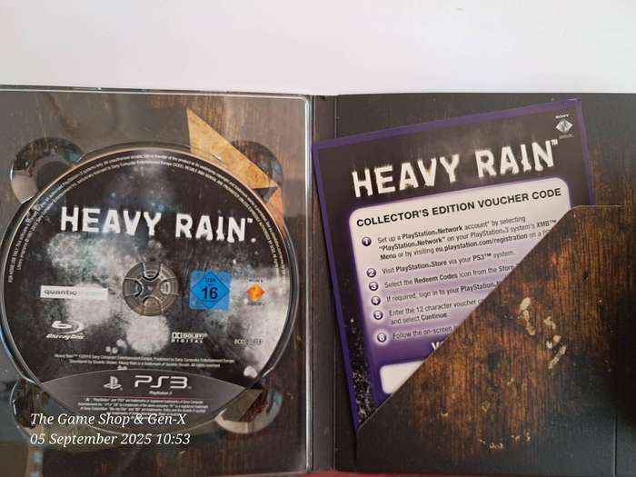 PS3 HEAVY RAIN (COLLECTORS EDITION) COMPLETE