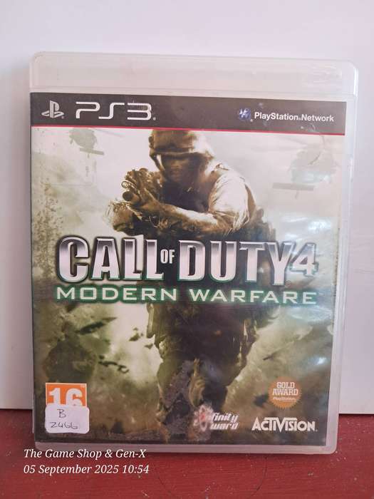 PS3 CALL OF DUTY 4 : MODERN WARFARE - CIB (PLATINUM DISC)