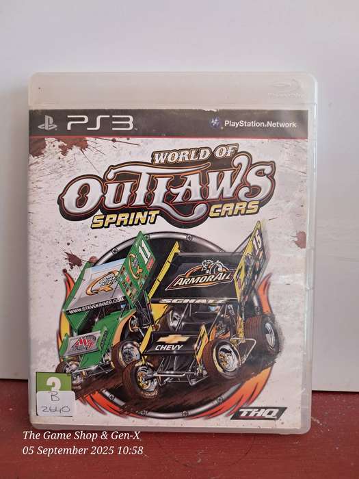 PS3 WORLD OF OUTLAWS : SPRINT CARS - NO MANUAL