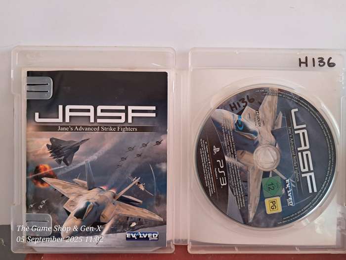 PS3 JASF JANE'S ADVANCED STRIKE FIGHTERS - CIB (DAMAGED ARTWORK)