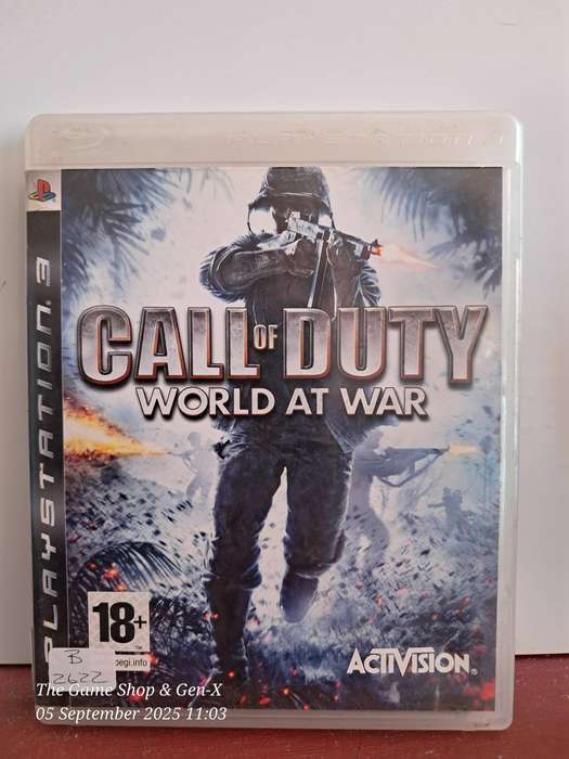 PS3 CALL OF DUTY : WORLD AT WAR + MANUAL