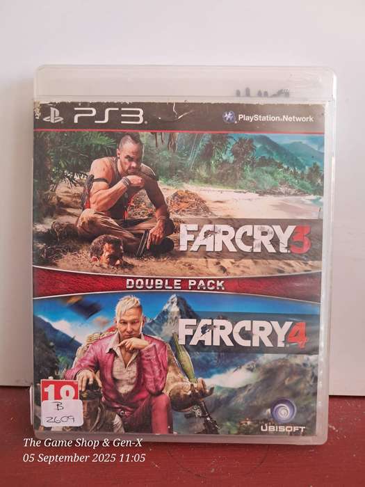 PS3 FARCRY 3 & 4 DOUBLE PACK + MANUAL