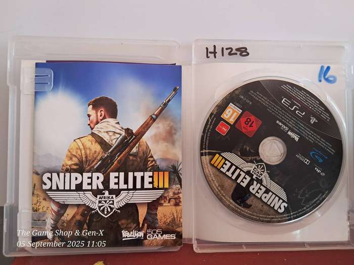 PS3 SNIPER ELITE III + MANUAL