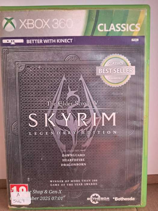 XBOX 360 ELDER SCROLLS V SKYRIM - LEGENDARY EDITION - NO MAP