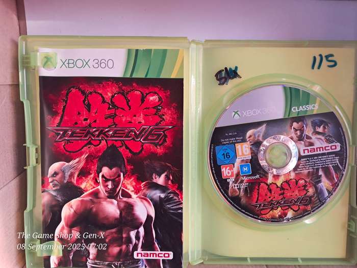 XBOX 360 TEKKEN 6 + MANUAL