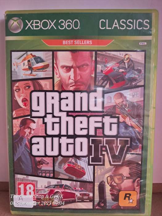 XBOX 360 GRAND THEFT AUTO IV - NO MANUAL