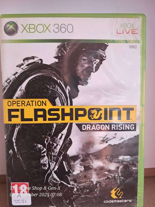 XBOX 360 OPERATION FLASHPOINT : DRAGON RISING - NO MANUAL