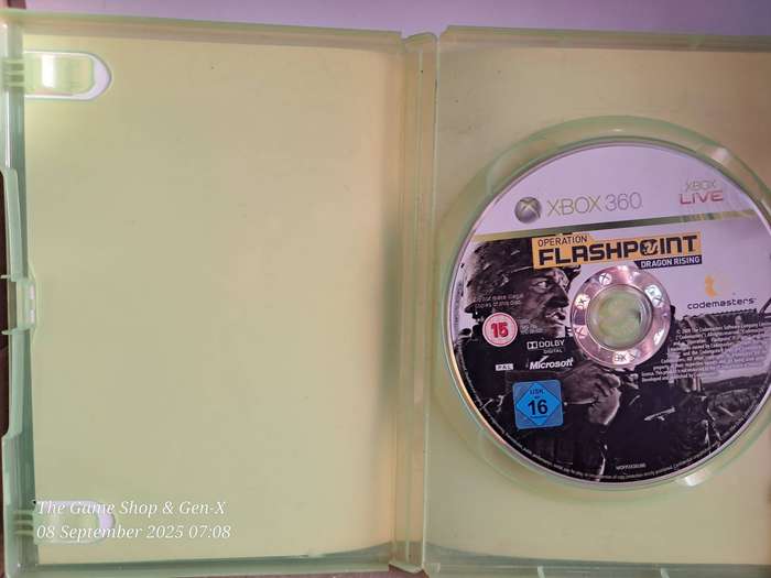 XBOX 360 OPERATION FLASHPOINT : DRAGON RISING - NO MANUAL
