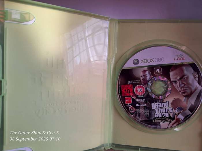 XBOX 360 GRAND THEFT AUTO : EPISODES FROM LIBERTY CITY - NO MANUAL/MAP