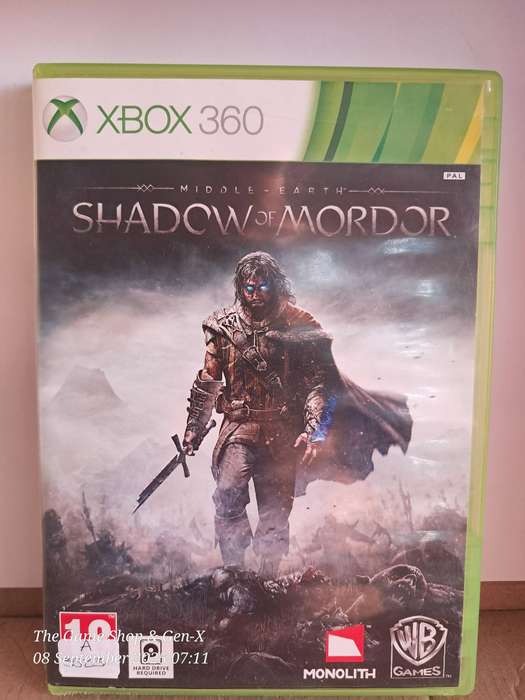 XBOX 360 SHADOW OF MORDOR - NO MANUAL