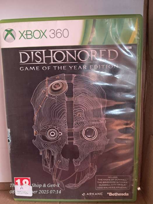 XBOX 360 DISHONORED (GAME OF THE YEAR EDITION) + MANUAL