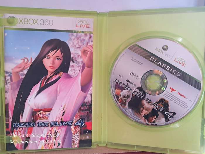 XBOX 360 DEAD OR ALIVE 4 + MANUAL