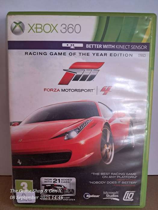 XBOX 360 FORZA MOTORSPORT 4 + MANUAL