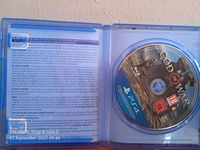 PS4 GOD OF WAR