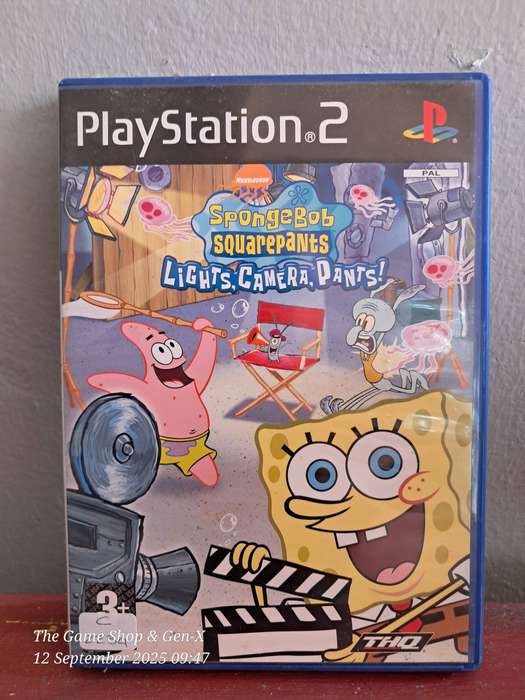 PS2 SPONGEBOB SQUAREPANTS : LIGHTS CAMERA ACTION + MANUAL