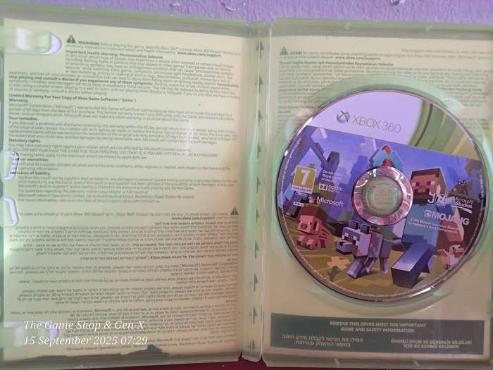 XBOX 360 MINECRAFT