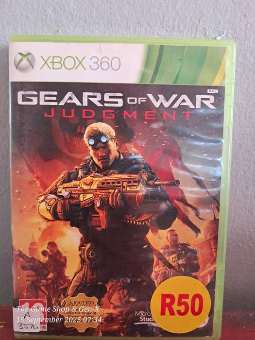 XBOX 360 GEARS OF WAR : JUDGMENT - NO MANUAL