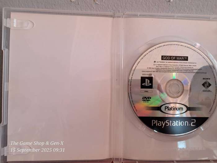 PS2 GOD OF WAR (PLATINUM) - NO MANUAL