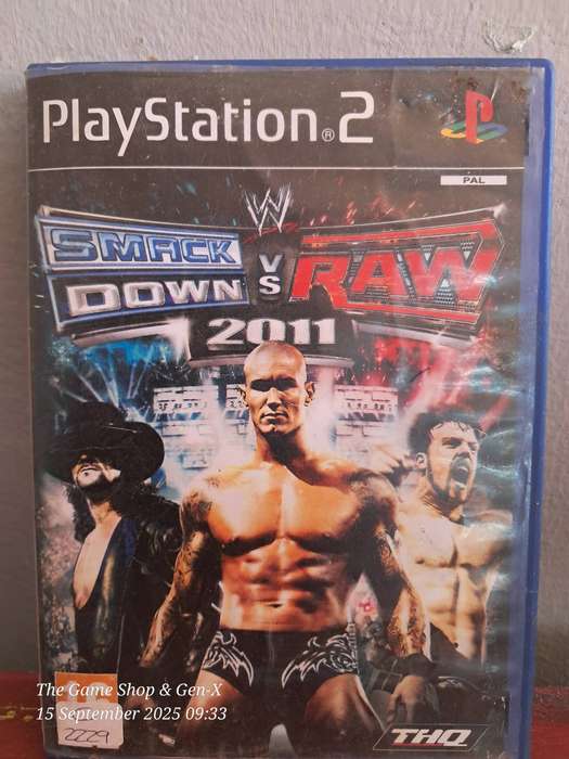 PS2 SMACKDOWN VS RAW 2011 - NO MANUAL (RE-PRINTED ARTWORK)
