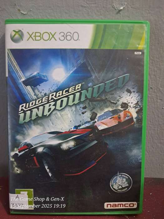 XBOX 360 RIDGE RACER UNBOUND - NO MANUAL (RE-PRINTED ARTWORK)