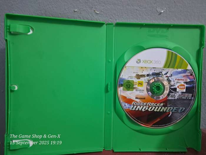 XBOX 360 RIDGE RACER UNBOUND - NO MANUAL (RE-PRINTED ARTWORK)