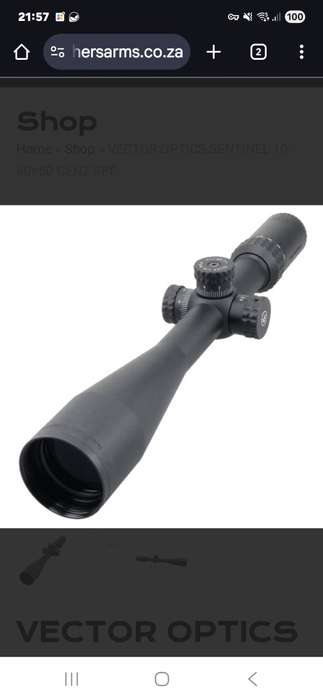 Scope, VECTOR OPTICS SENTINEL-X PRO 10-40X50 CENTER DOT