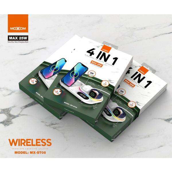 Moxom 4 in 1 Wireless Charging Station