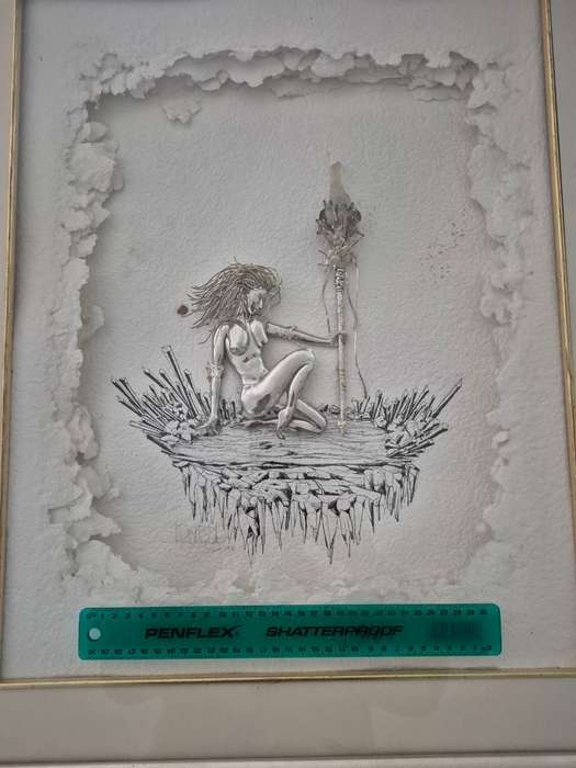 MAGNIFICENT COLLECTIBLE SILVER AND GOLD ARTPIECE BY JOHN KLYNSMITH