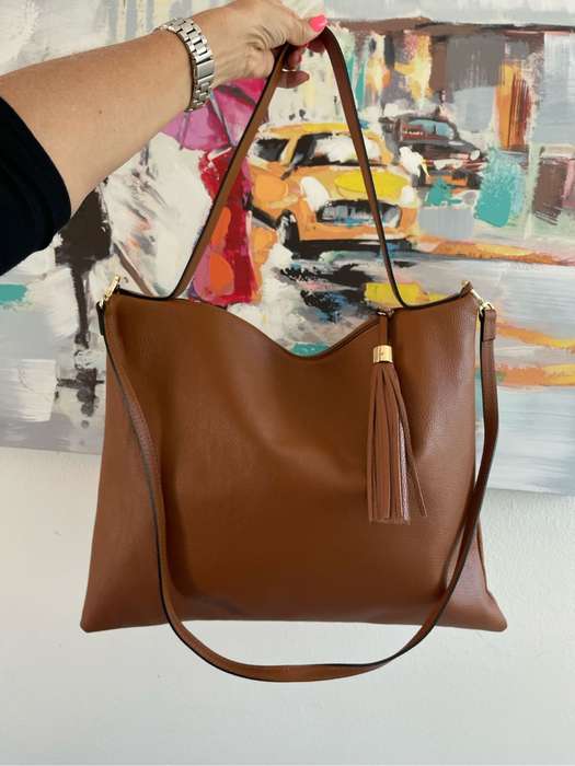 GENUINE LEATHER SHOULDER BAG