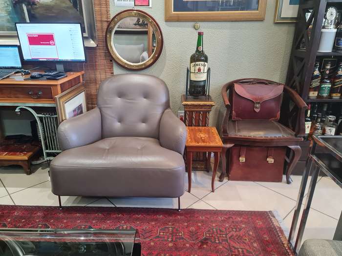 Ligne-Roset Okura Vintage Leather Armchair
