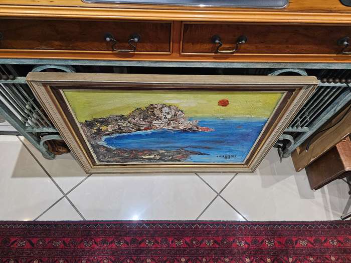Original Oil on Board Painting By Cassari Dated 1989