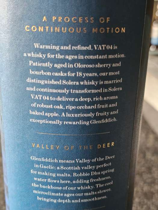 Glenfiddich Perpetual Collection VAT 04 Aged 18 Years