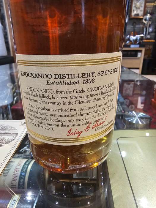 Knockando Pure Single Malt Scotch Whisky 12 Year Old -1972 Vi ntage