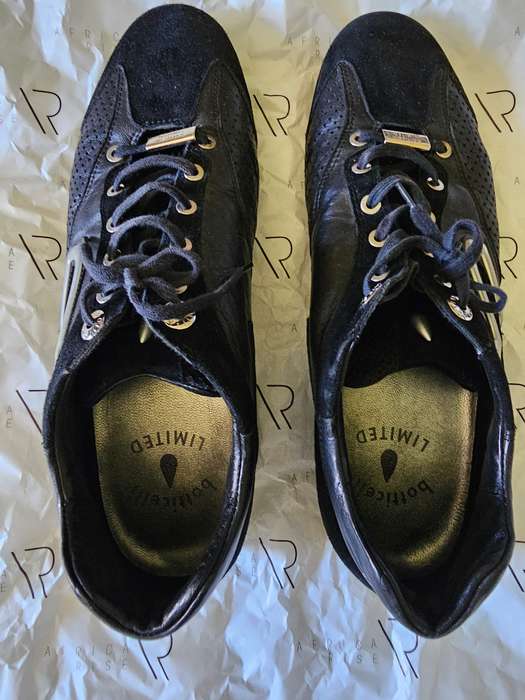 Roberto Botticelli Limited Leather and Suede Sneakers