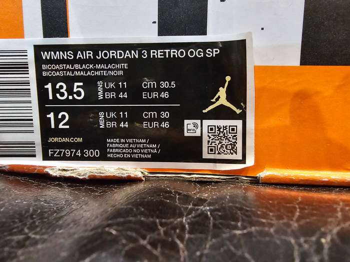 Air Jordan 3 Retro Nina Chanel Abney Sneakers