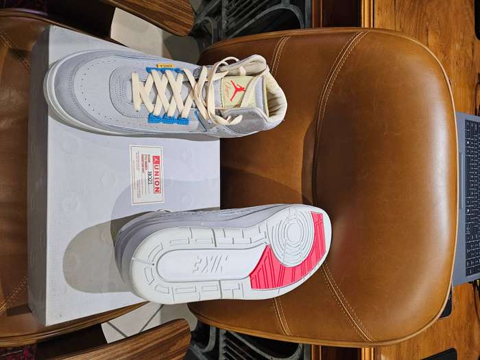 Air Jordan 2 UNION LA Grey Fog Sneakers