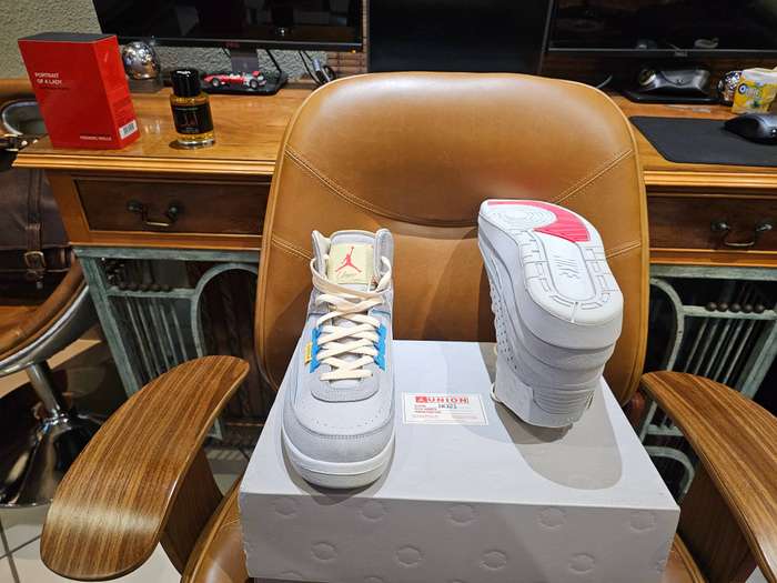 Air Jordan 2 UNION LA Grey Fog Sneakers