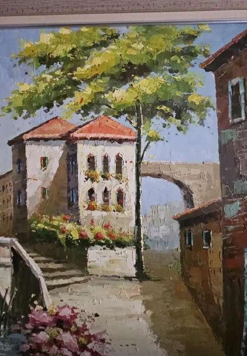 Large Framed Oil Painting