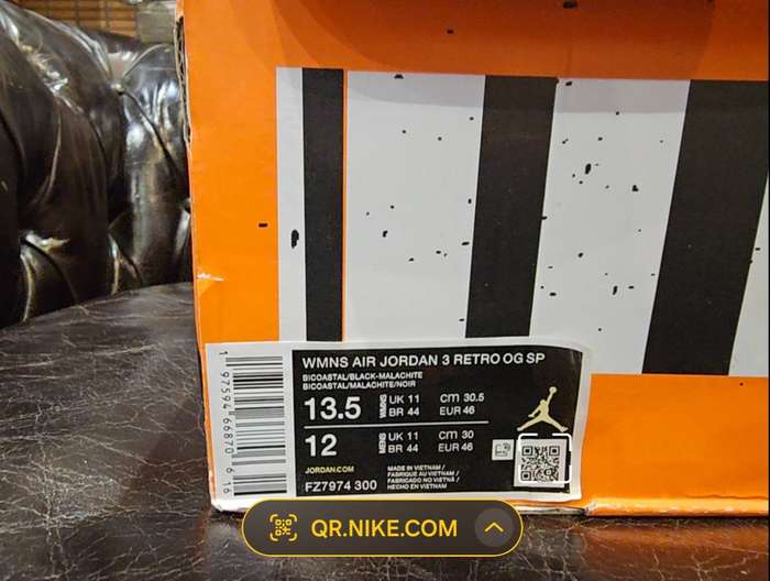 Air Jordan 3 Retro Nina Chanel Abney Sneakers