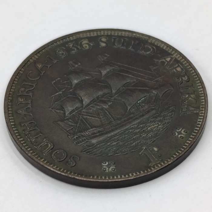 1936 SA Union George V one Penny - XF