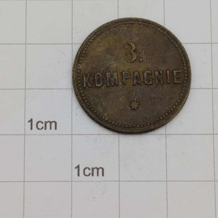 South West Africa 3 Kompagnie 1 mark token