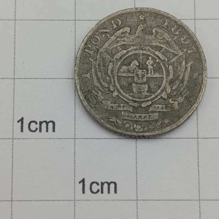 1897 Pond in presumably pewter - no idea as to origin