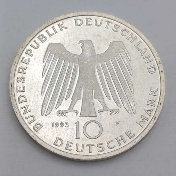 1993 F Germany silver 10 Deutche Mark - 1 000 years Potsdam - proof