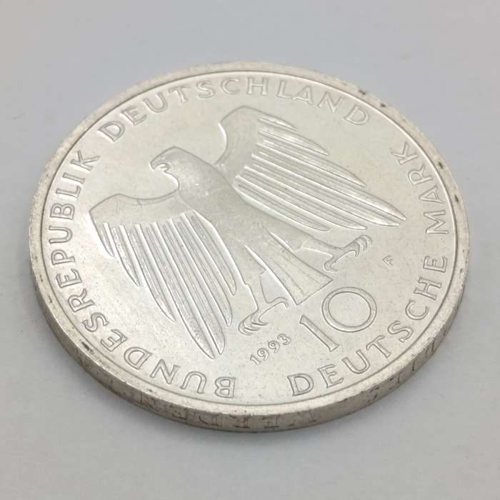 1993 F Germany silver 10 Deutche Mark - 1 000 years Potsdam - proof